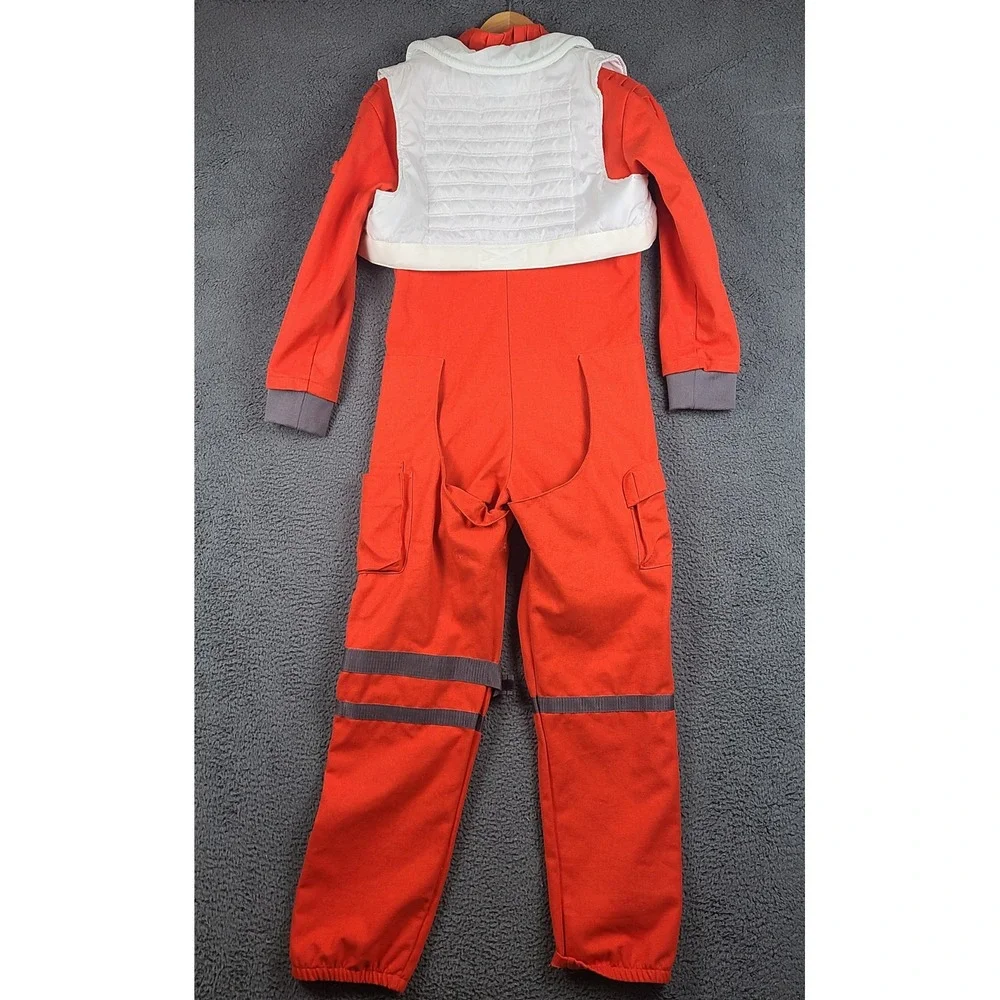 Star Wars Galaxys Edge X-Wing Pilot Costume Kids XL Orange Flight Suit Vest